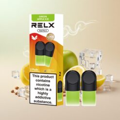 RELX Pod Pro 2 600 פעימות 1.9 מ"ל תפוח ירוק קרח
