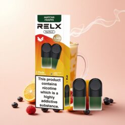 Relx Pod Pro 2 600 פעימות 1.8% ניקוטין תה-מאצ'ה פרפה