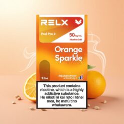 Relx Pod Pro 2 600 פיכסים 5% ניקוטין כתום נוצץ