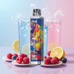 UWIN Crystal 10000 מפיות RGB בלו ראז לימונדה