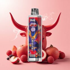 UWIN Crystal 10000 מפיות RGB Red Bull (בול אדום)