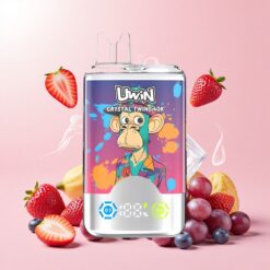 Uwin Crystal Twins 40000 פאפים תות קיווי גרייפ אייס