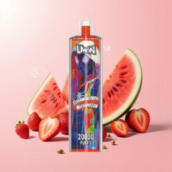 Uwin Shisha Hookah Crystal 20000 פַאפים תות אבטיח