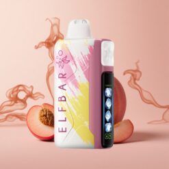 Elf Bar Ice King 40,000 שאיפות אפרסק+ סוללה נטענת ורמות קירור