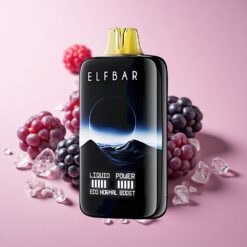 Elf Bar Moonnight 40000 פאפים טריפל פאוור פטל שחור קרח