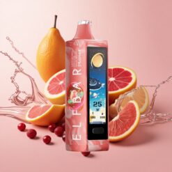 Elf Bar Planet 25000 מפיות סוללה נטענת קרנברי תפוז Baja Splash