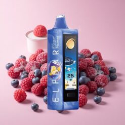 Elf Bar Planet 25000 מקטרות מסיכה שחור פטל חמוץ אוכמניות